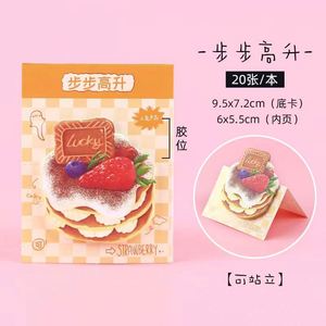 Cute Self-Adhesive Dessert Alien Design Memo Pads <b>Creative</b> Paper Office Supplies for Learning Record Memos School Season - Product Image 5