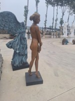 Statue de fille nue en bronze grandeur nature Statue de femme nue en bronze à vendre