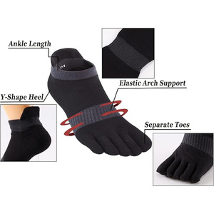 Vente en gros de <span class=keywords><strong>chaussettes</strong></span> en coton à 5 orteils pour hommes, <span class=keywords><strong>chaussettes</strong></span> d'été en maille respirante pour la cheville, <span class=keywords><strong>chaussettes</strong></span> de sport professionnelles - Product Image 4