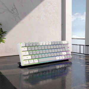 PCTENK K701 Wired RGB 68-Keys Membrane Gaming <b>Keyboard</b> Custom Mini USB TYPE C LED <b>Backlit</b> Plastic New In-Stock OEM 60% <b>Keyboard</b> - Product Image 3