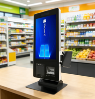 Kiosco de Autoservicio con Pantalla Táctil de 21.5 y 23.8 Pulgadas para Pedidos de Comida en Restaurantes, Consulta de Información y Terminal de Pago