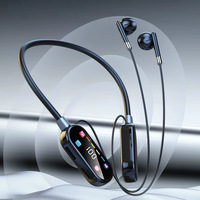Fabricant Direct 2025 Nouveaux Écouteurs Bluetooth Filaire à Tour de Cou avec Lumière Respirante, Design Créatif, Autonomie Ultra-Longue, Intra-auriculaires