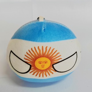 Encantador Llavero de Peluche de 10cm de Algodón PP Súper Suave con Forro de Malla, con Diseño de Bolas de País (URSS, EE. UU., Francia, Reino Unido, Japón, Alemania, Italia, Corea) - Product Image 2
