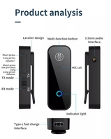 2 in1 BT 5.1V Bluetooth-Audio empfänger Sender 3,5mm Stereo-Audio adapter für TV/Computer/Heimkino