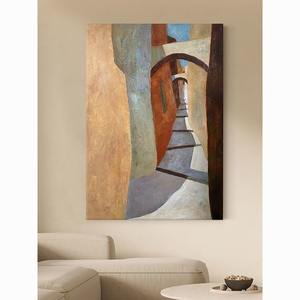 OEM/ODM Peinture de paysage personnalisée sur toile Scène moyenne à l'huile personnalisée à partir de votre <span class=keywords><strong>photo</strong></span> - Product Image 3