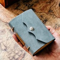 Carnet fait main transfrontalier le plus vendu – Couverture en similicuir minimaliste personnalisée, style livre, journal de voyage vintage, cadeau