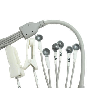 Pabrik kustom kawat penuntun USB C laki-laki ke Perak klorida <span class=keywords><strong>EEG</strong></span> cangkir hisap dan klip telinga kabel untuk <span class=keywords><strong>Tens</strong></span>/EMS perangkat - Product Image 1