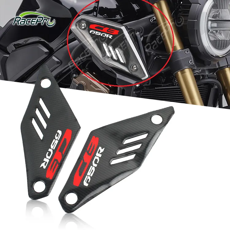 Per Honda CB 650R CB650 R 2018-2020 3D In Fibra di Carbonio Decalcomanie Laterali Pad Serbatoio di Gas Olio Adesivi Moto decorazione Accessori