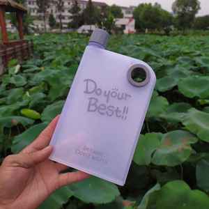 Approvisionnement exclusif transfrontalier : Gobelets d'eau en plastique réutilisables, transparents, plats, carrés, en forme de livre, de qualité alimentaire, format A5, et bouteilles en papier personnalisées - Product Image 6