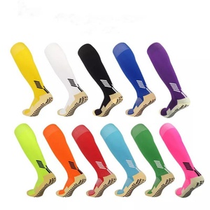Hot Sport Anti <b>Slip</b> Football Compression Socks <b>Long</b> Grip Sweat Absorption Non-<b>Slip</b> Breathable Quick Dry Features Bottom Logo - Product Image 1