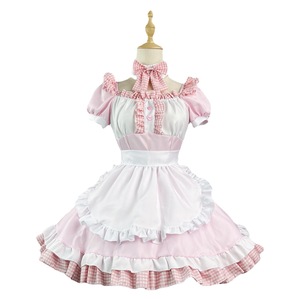 Akihabara Japanese Maid Outfit Pink Cosplay Costume Lolita Cute Girl Dress For Anime Role Playing Spring 2023 - Product Image 5