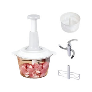 Nouveau Mixeur Plongeant Domestique 1,5 L, Hachoir, Préparateur de Salades, Hachoir à Viande Manuel Multifonction, Trancheuse à Ail Manuelle - Product Image 1