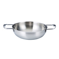 Marmite à Soupe en Acier Inoxydable 304 Doré, Double Poignée, Compatible Lave-Vaisselle, Résistante à la Chaleur, Compatible Induction, Durable