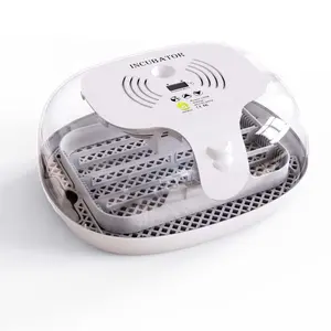Mini incubateur automatique numérique à 16 œufs avec affichage de la température, éclairage rotatif à LED, eau automatique externe