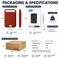 Traceur Android Find Hub, Portefeuille intelligent anti-perte avec blocage RFID, Porte-cartes de localisation GPS, Fournisseur professionnel B2B