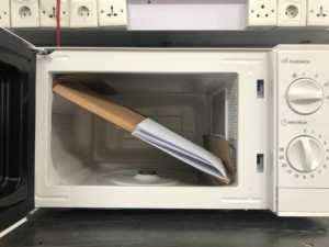 Four à micro-ondes de cuisine en acier peint de 17 L avec signal sonore de fin de cuisson - Product Image 4