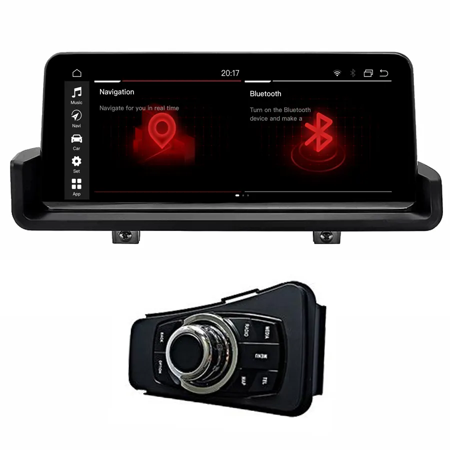 KANOR-Radio estéreo con GPS para coche, radio con pantalla IPS de 10,25 pulgadas, Android 10, 8 núcleos, 4 + 64, para BMW E90, E91, E92