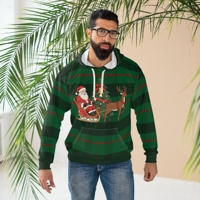 Sweat à capuche unisexe de haute qualité, personnalisé, imprimé pour Noël, avec motifs en relief, impression numérique, hiver, ODM/OEM