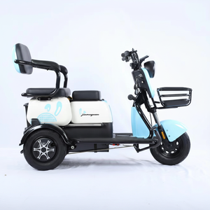 Vente directe d'usine Nouveau Tricycle électrique à 3 roues à vitesse unique 2 rangées Grand panier arrière 48V500W 600W Tricycle de transport de passagers pour personnes âgées - Product Image 1