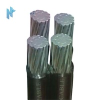 Aislamiento XLPE de bajo voltaje Cable de Paquete Aéreo Cable de caída de servicio Cable aéreo ABC con núcleo ACSR Messenger