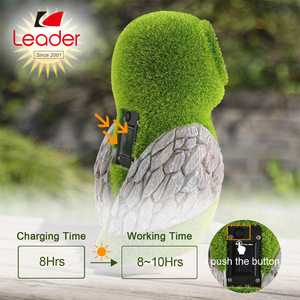 Solar Garden Tượng Cú Với Ánh Sáng Mặt Trời Mắt-Trang Trí Sân Cỏ Ngoài Trời Vườn Ếch Bức Tượng Cho Hiên, Ban Công, Sân, Bãi Cỏ - Product Image 3
