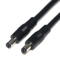 Câble d'extension d'alimentation DC 12V 24V, connecteur mâle-mâle 5,5*2,1, cordon d'alimentation DC 18AWG, câble à fiche 5,5*2,5 mm