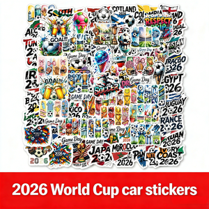 Juego de pegatinas <span class=keywords><strong>para</strong></span> coche Football Garage & Cruise, pegatinas magnéticas, pegatinas decorativas de dibujos animados - Product Image 2