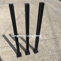 304 acier inoxydable fente colonne verre sans poinçon escalier main courante balcon garde-corps 12mm d'épaisseur moderne extérieur balustrade rampes