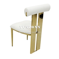 Nouvelle Chaise de Salle à Manger Moderne et Durable en Acier Inoxydable Doré pour Mariages, Location de Mobilier de Mariage pour Villas, Utilisation en Salon et Appartement