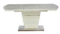 Ensemble de table à manger extensible 10 places de style nordique de luxe moderne forme ovale pour la maison hôtel restaurant ou salle à manger utilisation
