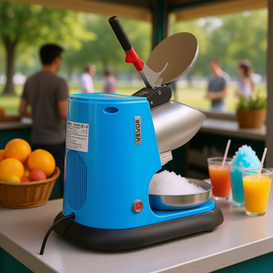 Broyeur à glace commercial Vevor 220 lb/h, machine à glace pilée, machine à neige conique, équipement de transformation alimentaire - Product Image 2