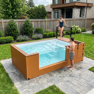 Above Ground Family Swimming <b>Pool</b> Prefabricated Fiberglass Leakproof Easy Install Coastal Wholesale <b>Pool</b> Factory Supply <b>pool</b> - Product Image 1