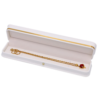 FADELI boîte d'emballage de bijoux, boîtes à bijoux pour collier de perles et boucles d'oreilles en cuir Pu de luxe Bracelet boîte à bijoux