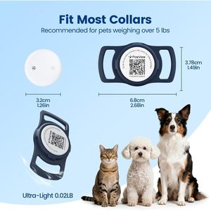 PawView - Localizador Inteligente para Perros, Bluetooth, Ubicación en Tiempo Real, Collar GPS para Mascotas con Soporte para Código QR para iOS y Android - Product Image 6