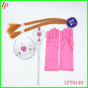 Frozen Elsa Princess Crown <b>Magic</b> Wand Glove <b>Set</b> Heart Shaped Plastic Resin LPT0110 - Product Image 2