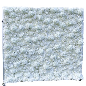 Factory Direct Sale <b>White</b> <b>Artificial</b> <b>Flowers</b> Wall Backdrop for Birthday Wedding Party Outdoor Home Decoration Photo Shoots - Product Image 5