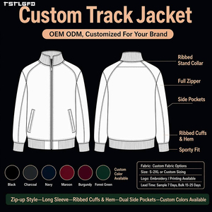 Custom <b>Track</b> <b>Jacket</b> <b>Men</b> Zip Up Stand Collar Lightweight Nylon <b>Men'S</b> Outerwear Sets Clothing Manufacturers Wholesale Bulk - Product Image 2