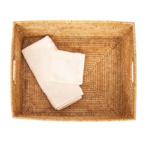 ถาดหวายสำหรับห้องน้ำและชา รุ่น Vgreenart RTR7 สีธรรมชาติ พร้อมหูจับ ขายดี เหมาะสำหรับขายส่งและใช้ตกแต่ง - Product Image 2