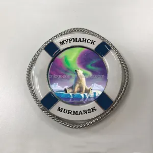 Custom Made Steering Wheel Metal Arctic Magnet Mypmahck Murmansk Souvenir Gifts Polar Bear Magnets Markers