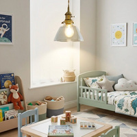 Lampe suspendue moderne en verre doré, luminaire suspendu pour îlot de cuisine, luminaire de plafond pour chambre à coucher, lampe de chevet, éclairage pour restaurant et bar