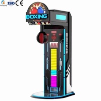 Máquina de juego de boxeo para interiores que funciona con monedas de nuevo diseño, máquina de juego de boxeo Arcade interactiva electrónica deportiva