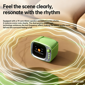 Ai Smart 8W Mini Touch Screen per altoparlante Bluetooth Radio retrò Multi-funzione sveglia <span class=keywords><strong>testi</strong></span> Display rumore <span class=keywords><strong>bianco</strong></span> supporta - Product Image 5