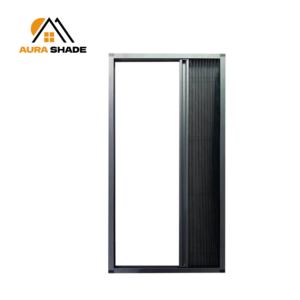 Marco de aleación de aluminio de alta calidad estilo acordeón ventana de malla plisada retráctil Ventana de mosquitera enrollable Horizontal - Product Image 6