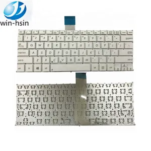 Teclado blanco para ordenador portátil, sin marco, para Asus X200, X200C, X200CA, X200L, X200M, F200