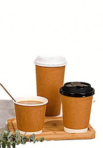 High Quality ZIMI Brand DIY Disposable Biodegradable <b>Paper</b> Cup Lid Customized <b>Pattern</b> Four Color Printing Wholesale Tea Holiday - Product Image 3