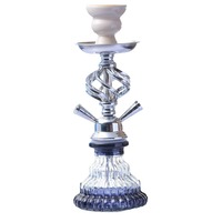 Chicha arabe en verre avec base en cristal - Ensemble complet pour bars à chicha