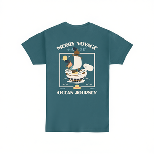 Camiseta Merry Voyage Ocean Journey para adultos, unisex, diseño gráfico azul - Product Image 2
