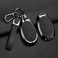 Étui de protection pour clé de voiture en métal et cuir, coque de protection pour clé Gac Aion V RT UT Y Plus, accessoires pour porte-clés