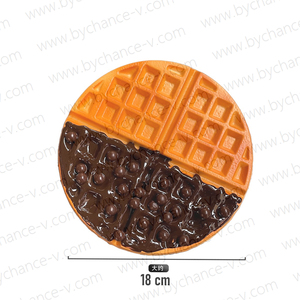 Maqueta de helado de waffle tipo sundae de aspecto delicioso, realista, para exhibición minorista y publicidad de marketing. - Product Image 3