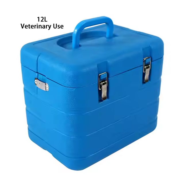 Musyder 12L Portable Swine Semen & Vaccine Cooler Box 2-8°C Vaccine Stability for Pig AI Station Semen Transport